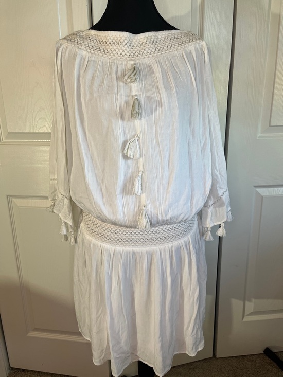 Lilly Pulitzer Dresses & Skirts - Lilly Pulitzer Joelle Dress Resort White Tassels Medium Boho Cottage Beach NWT
